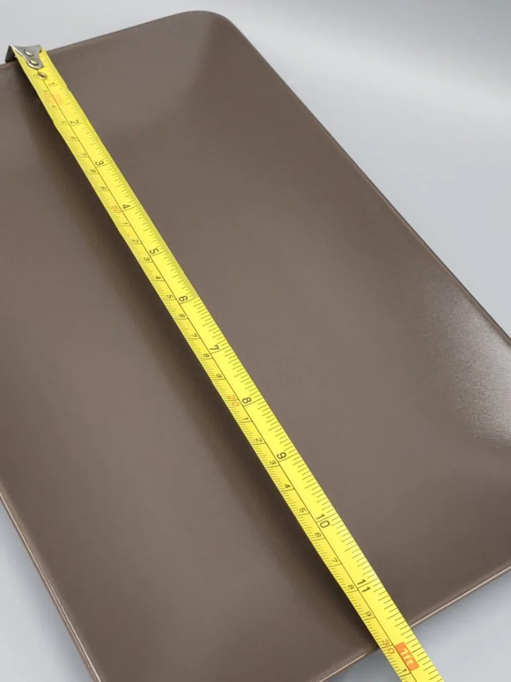 Set of 2 IKEA Dinera 18691 Matte Brown Rectangular Dinner Plate Tray 11-3/4